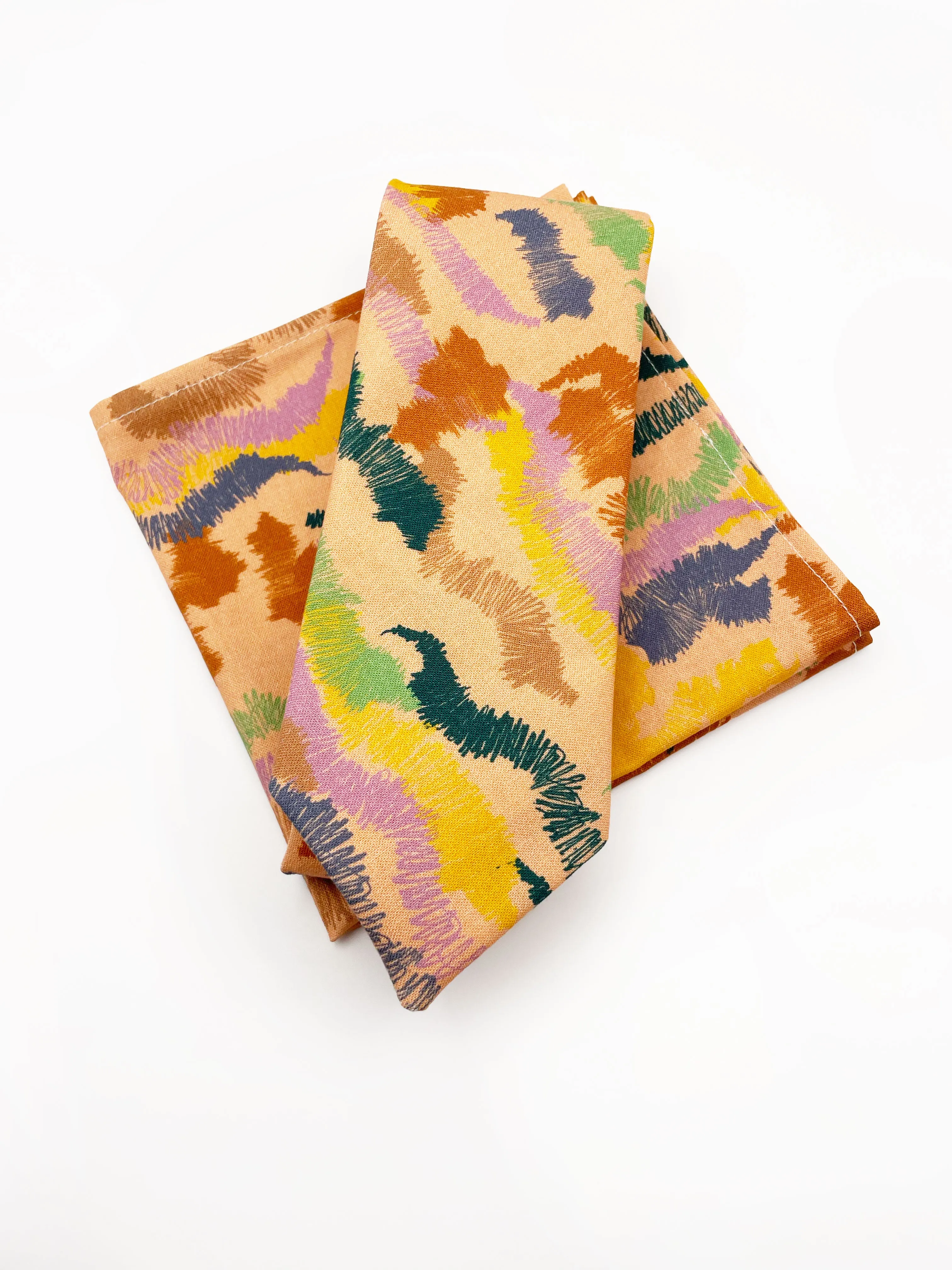 Abstract Earth Tone Pocket Square  Sonoran Desert Hills Pocket Square