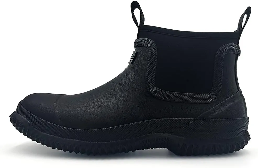 Amoji Men Short Rain Boots Rubber Fishing Deck Boots KL1000