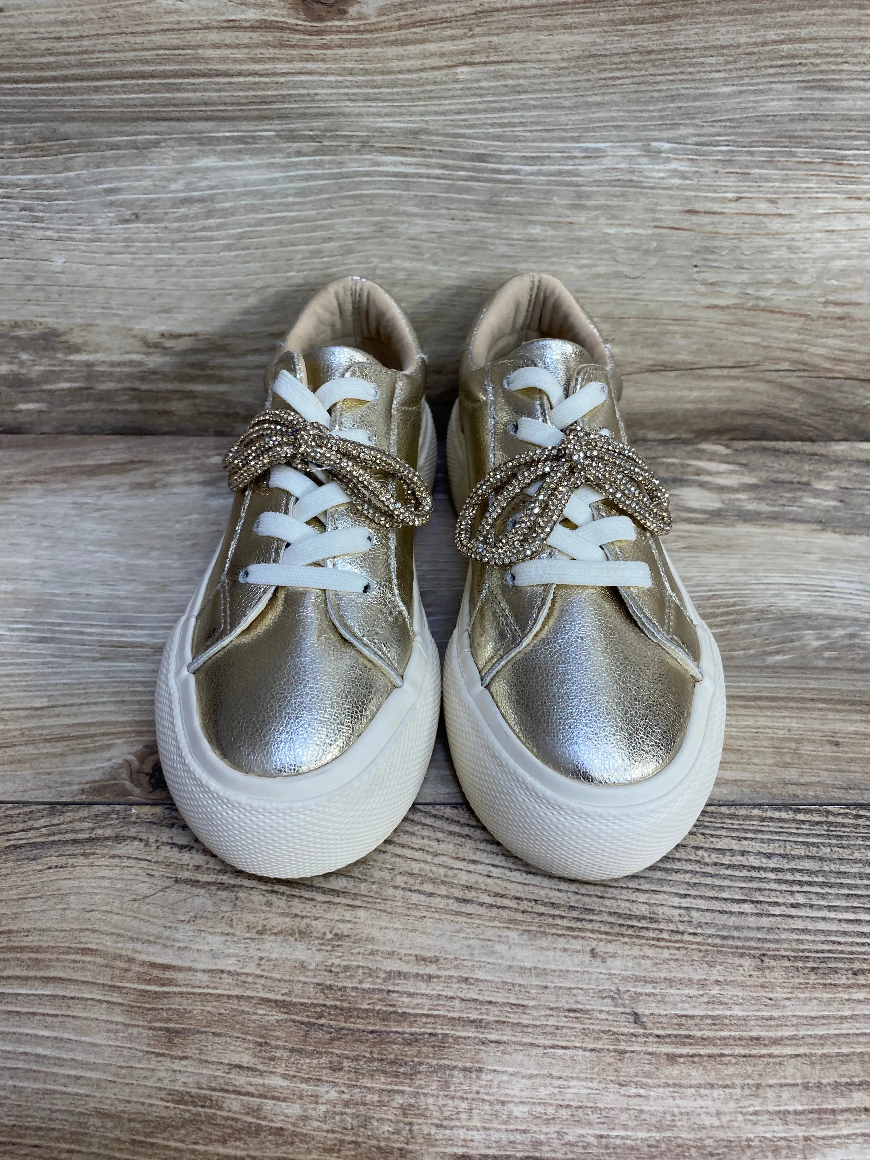 BCBG Girls Precious Platform Sneakers Gold sz 12c
