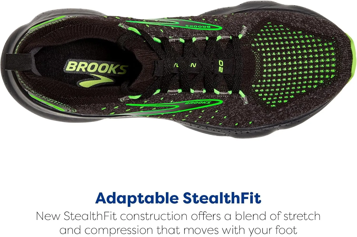 Brooks Mens Glycerin StealthFit 20 Neutral Running Shoe