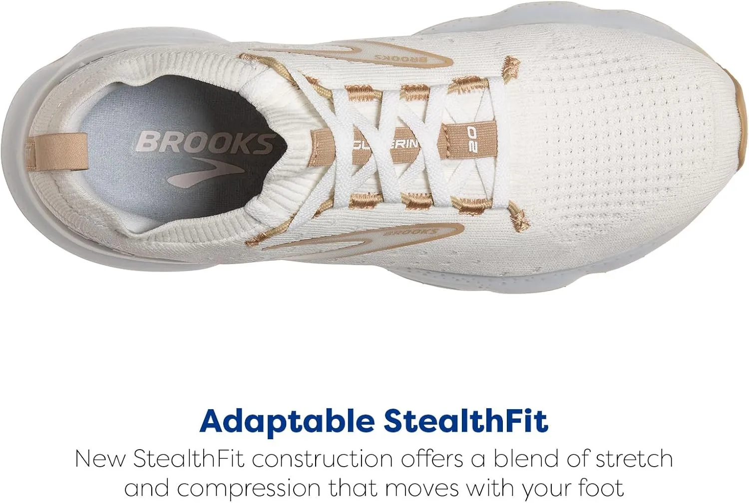 Brooks Mens Glycerin StealthFit 20 Neutral Running Shoe