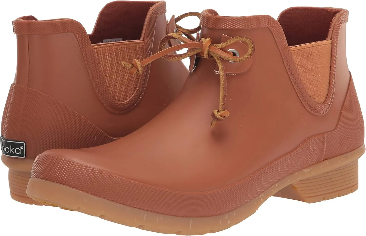 Chooka Women's Classic Tie Waterproof Bootie Rain Boot