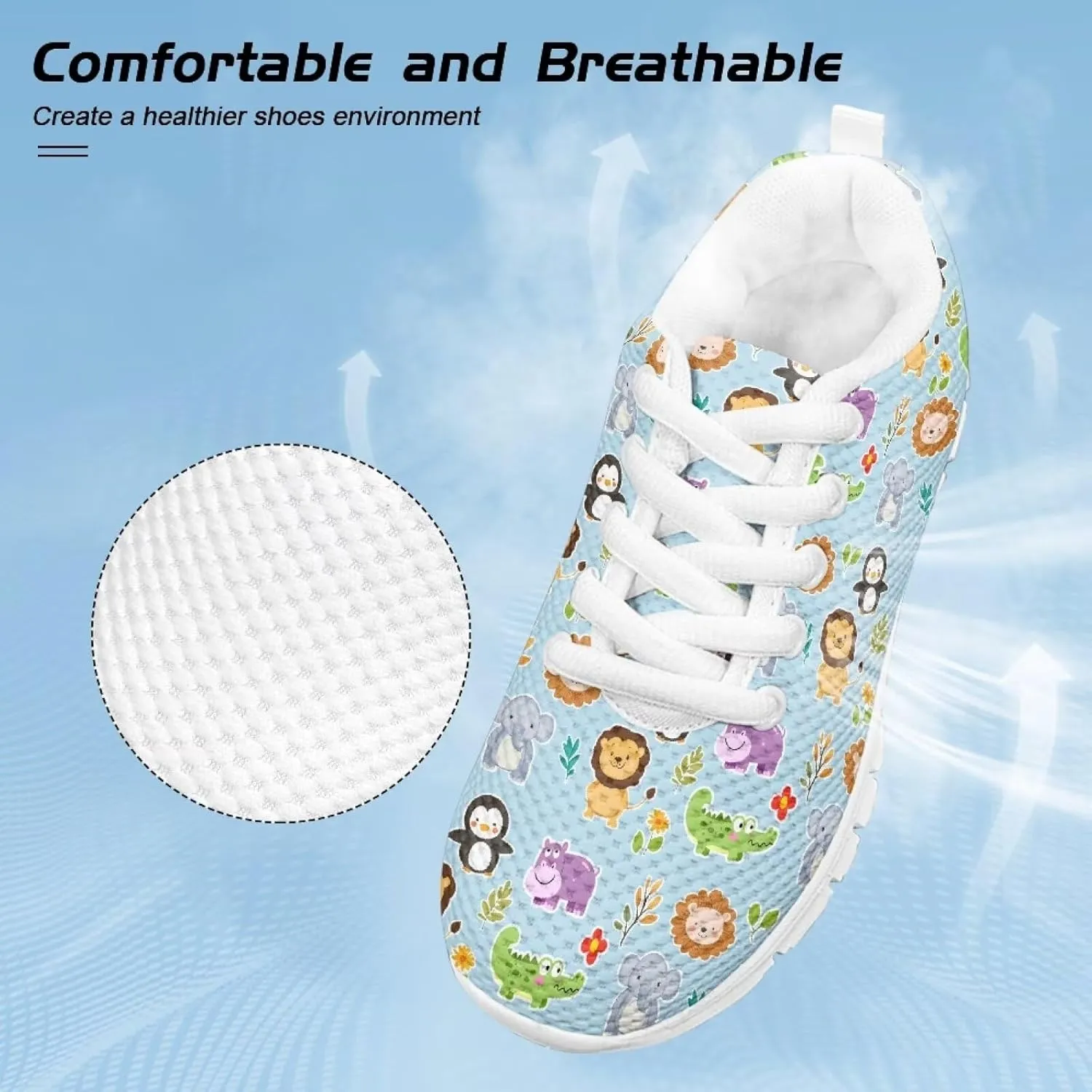 Cumagical Kids Athletic Shoes with Breathable Design for All Day Comfort