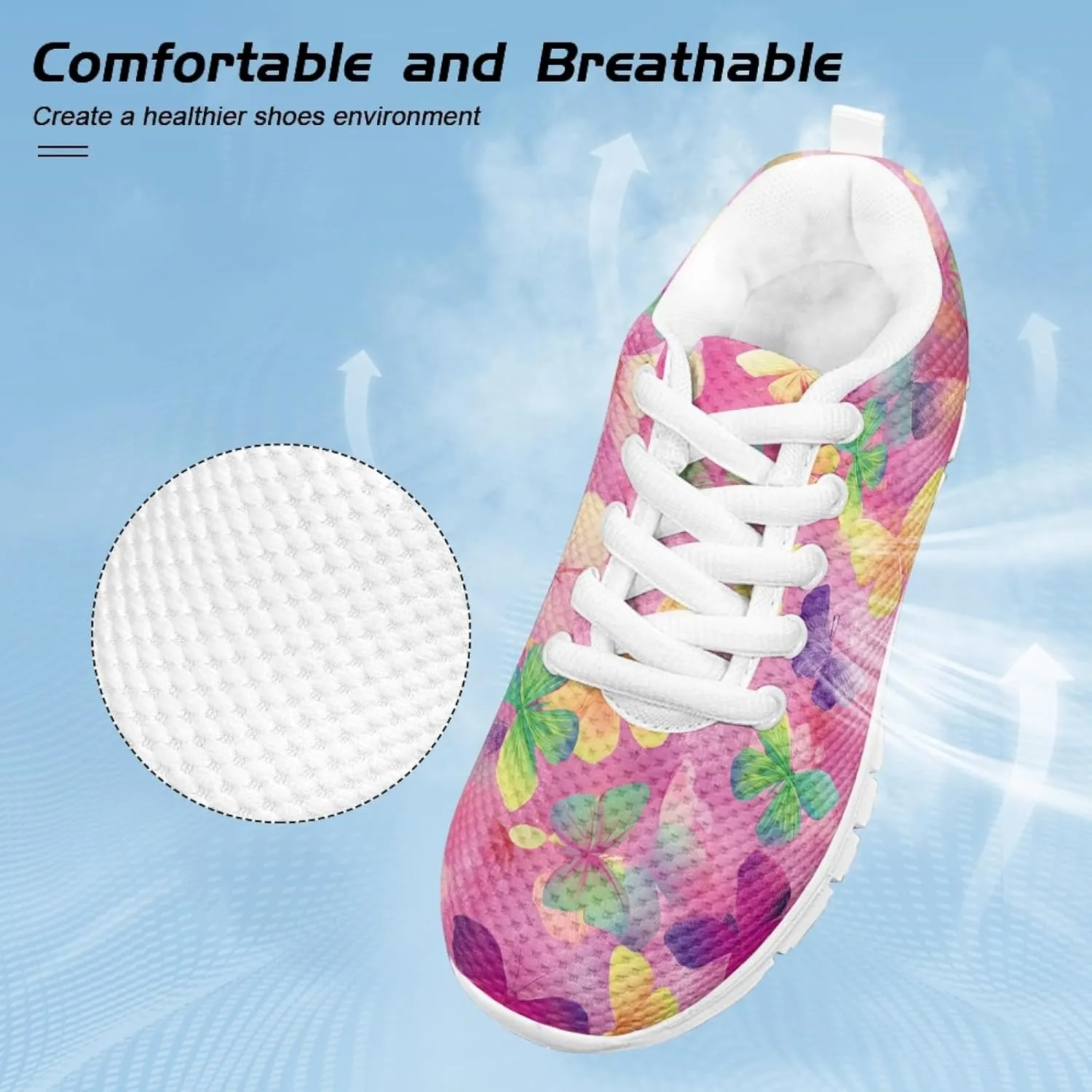 Cumagical Kids Running Shoes Boys Girls Lightweight Breathable Sneakers Non-Slip Sole Athletic Shoes