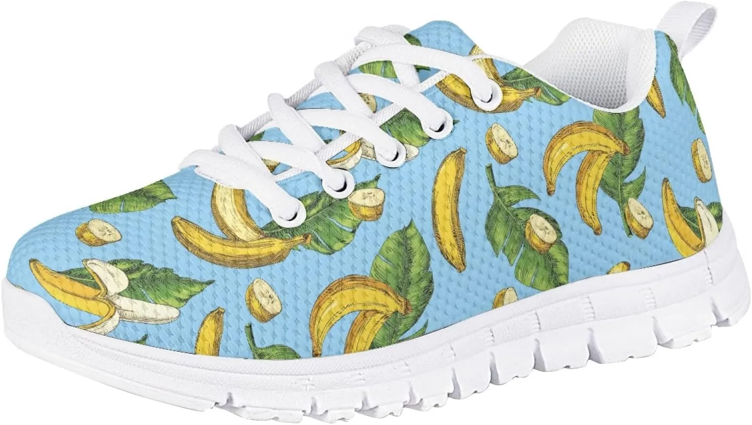 Cumagical Kids Sneakers Adjustable Lace up Breathable Running Shoes for School Sports Outdoor Play