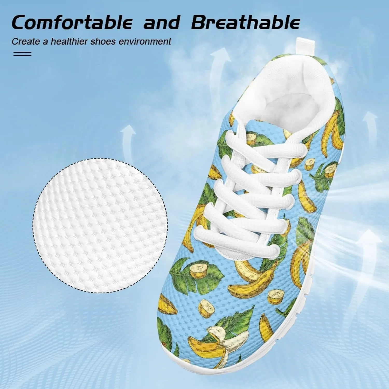 Cumagical Kids Sneakers Adjustable Lace up Breathable Running Shoes for School Sports Outdoor Play