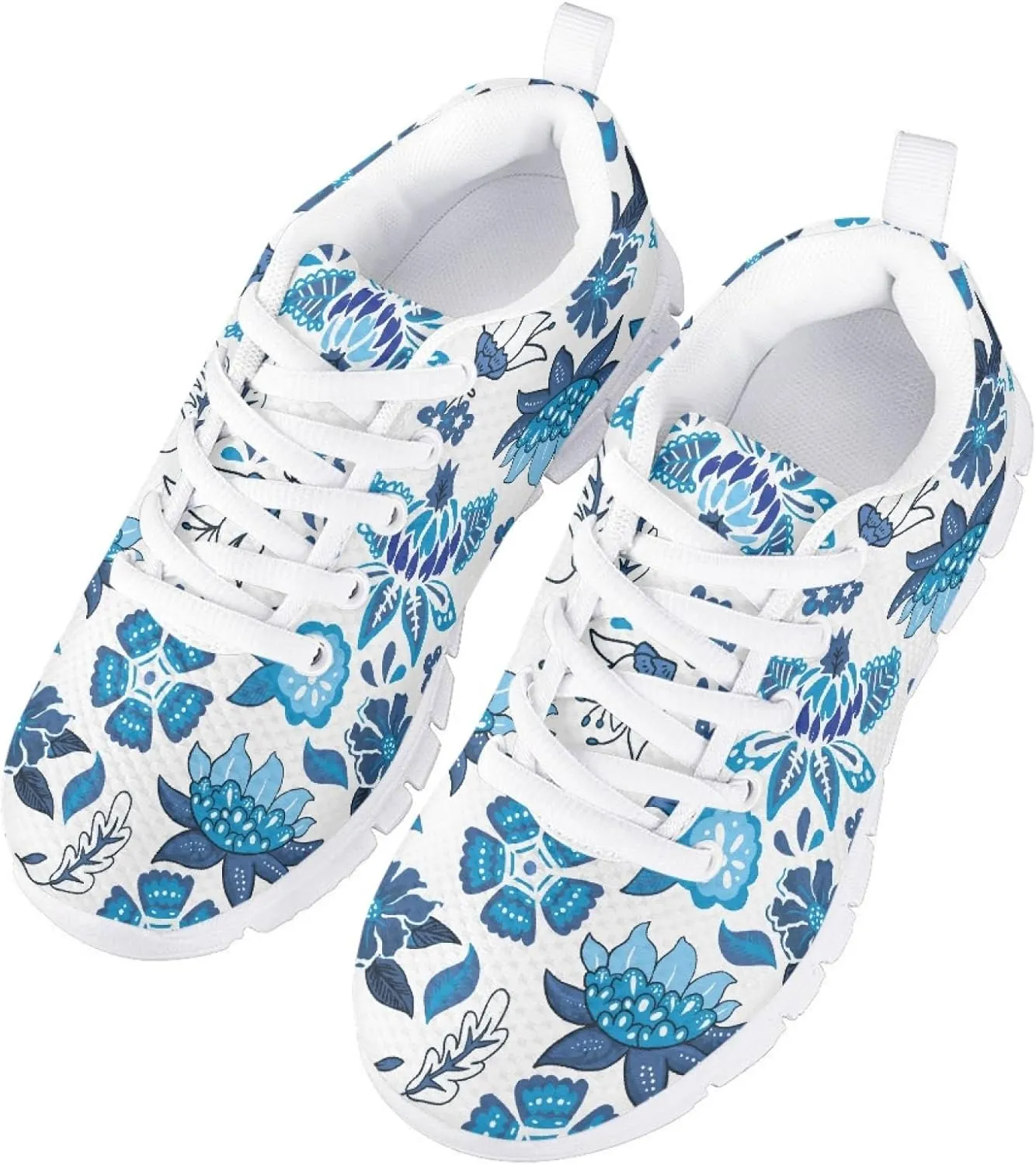 Cumagical Kids Sneakers Adjustable Lace up Breathable Running Shoes for School Sports Outdoor Play