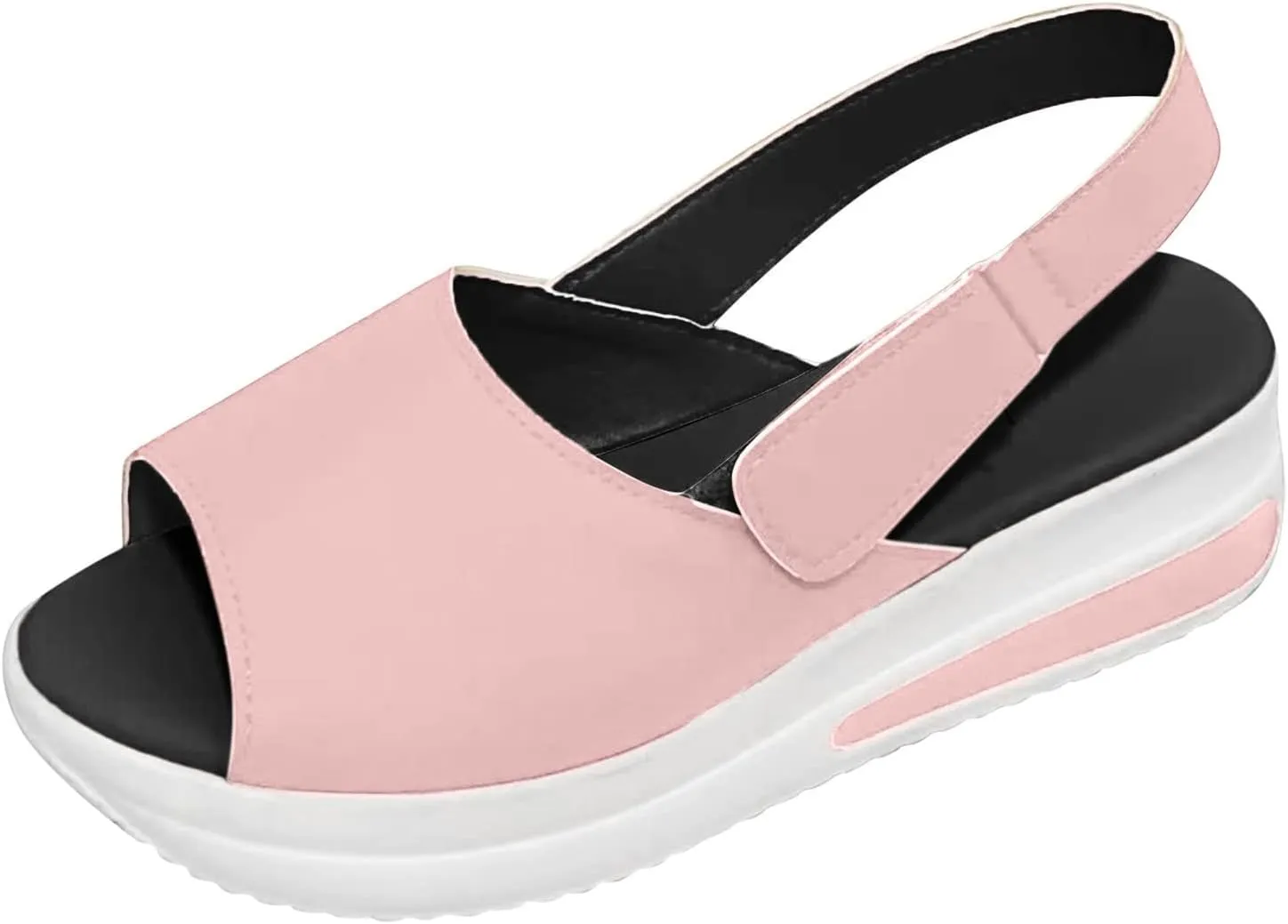 Eduavar Sandals Women Dressy Summer, Womens Sandals Fashion Sport Open Toe Sandals Shoes Casaul Wedge Platforms Sandals