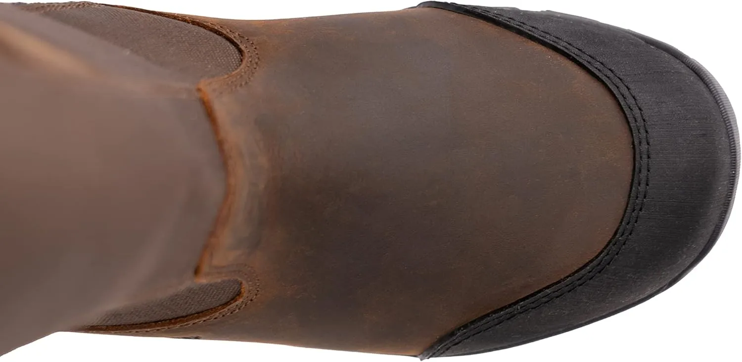 GOODVILLE PreyMaster Men's Waterproof Hunting Snake Boots with Zipper- Puncture and Slip-Resistant Knee High, Pull On Snake Shoes for Men - 17 Inch Height, Rubber sole, Made with SnakeGuard Extreme Material, Breathable, Comfortable, Brown