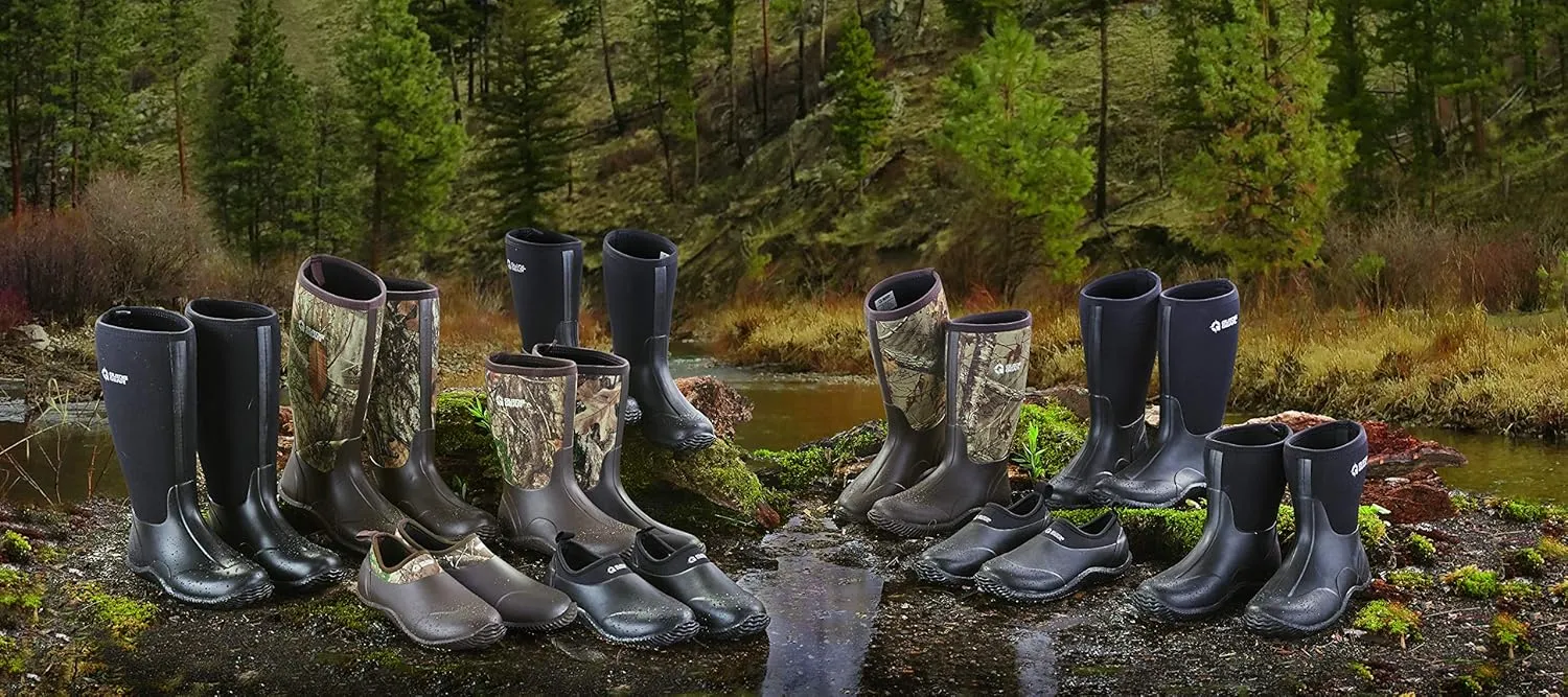 Guide Gear Women's High Bogger Waterproof Rubber Hunting Work Rain Boots 14, 5mm Neoprene Top