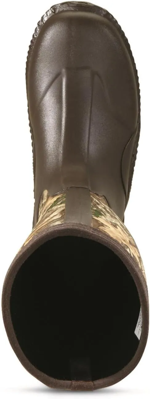Guide Gear Women's High Bogger Waterproof Rubber Hunting Work Rain Boots 14, 5mm Neoprene Top