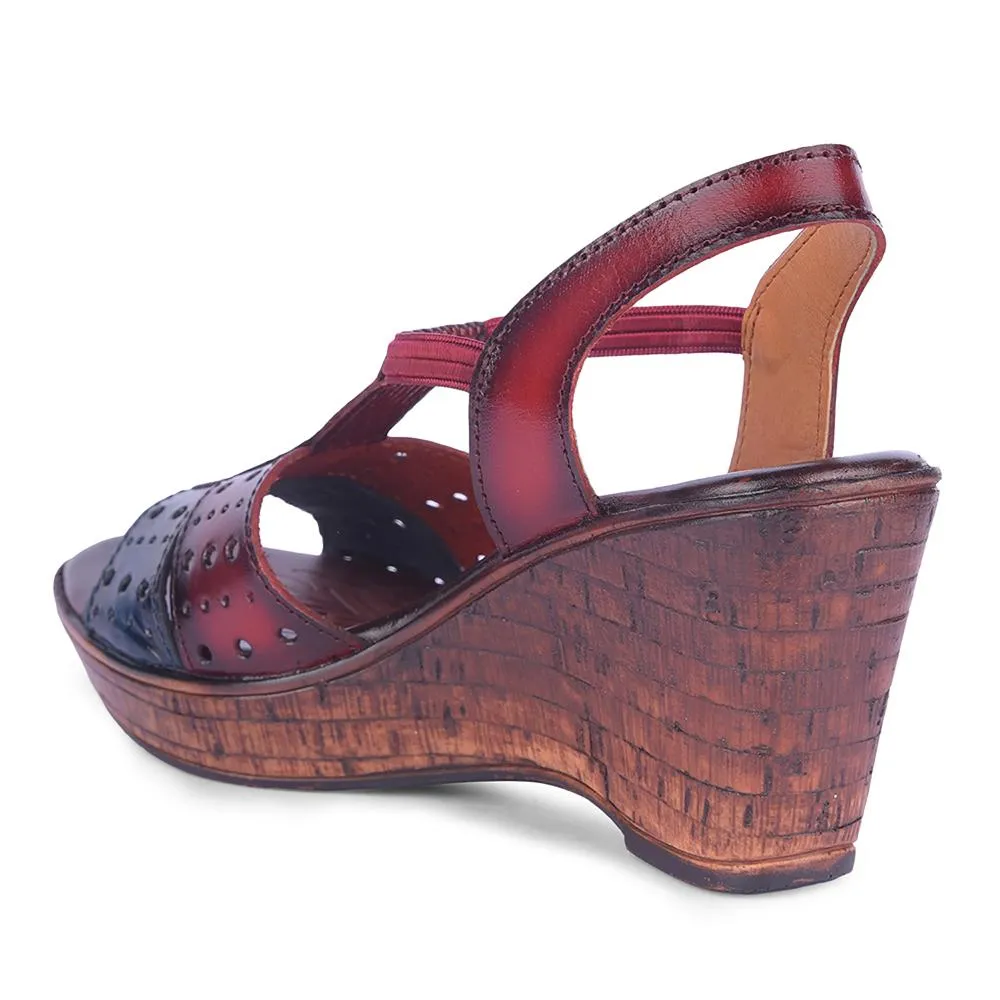 Healers By Liberty Women TLO-54 Cherry Wedges Fashion Wedges Heel Sandal