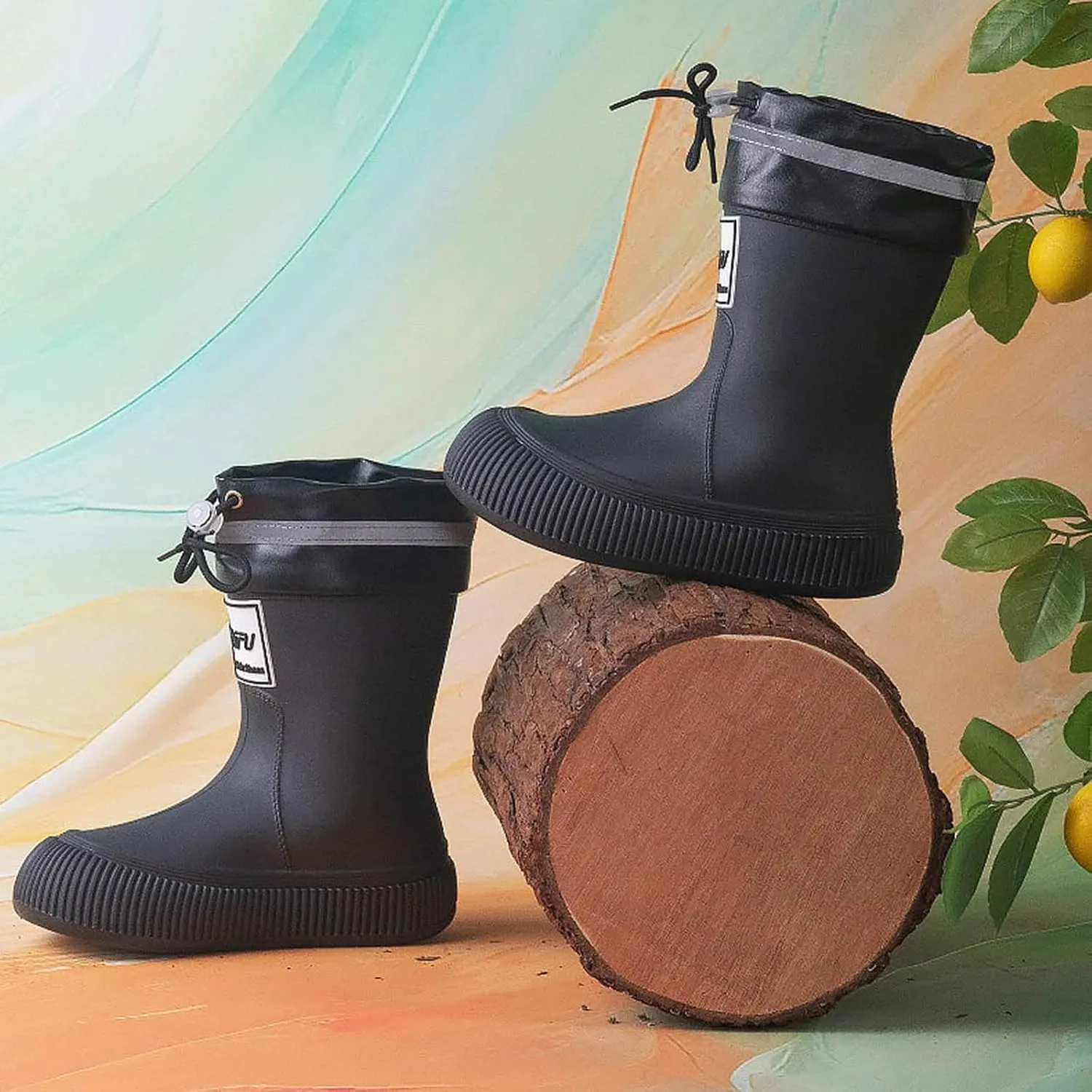 IWIHMIV Girls Rain Boots Rainboots for Toddlers Girls Toddler Rain Boots Kids Rain Boots Waterproof Rubber Boots for Girls And Boys
