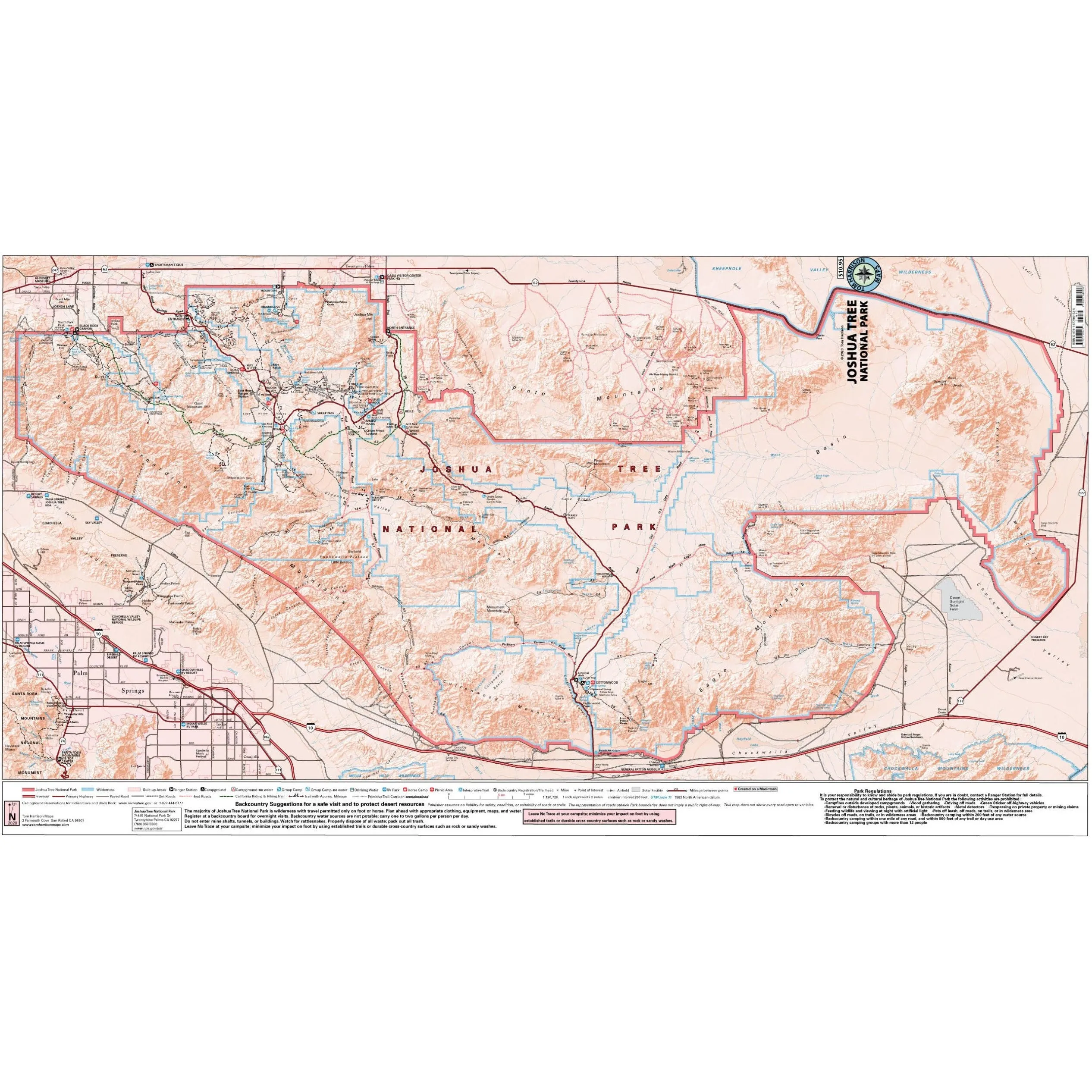 Joshua Tree National Park Map