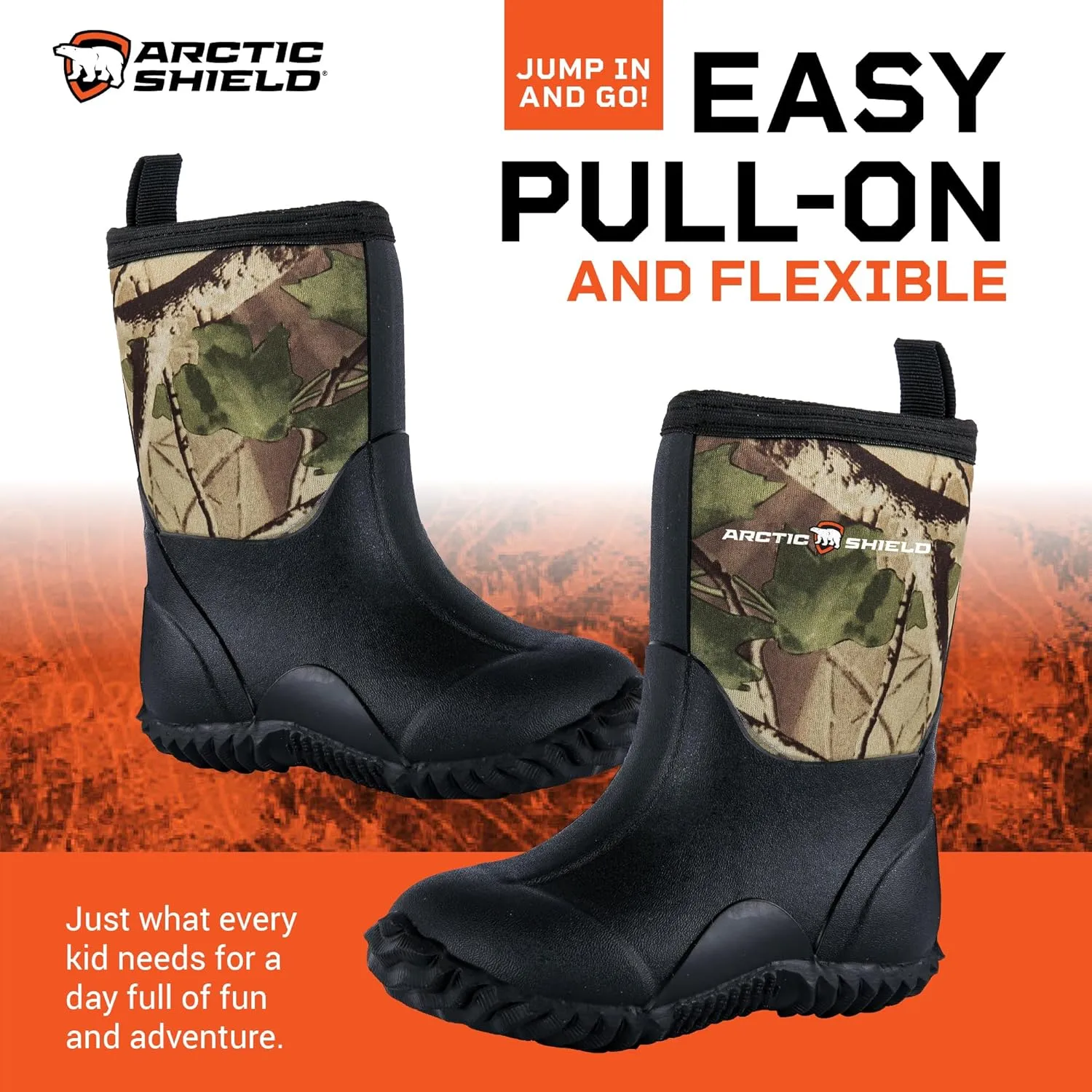 Kids Rain Boots - Outdoor Waterproof & Insulated Winter Boots for Girls & Boys - Unisex Kids Snow Boots for Rain, Mud, Agriculture & Fishing for Toddlers, Little & Big Kids