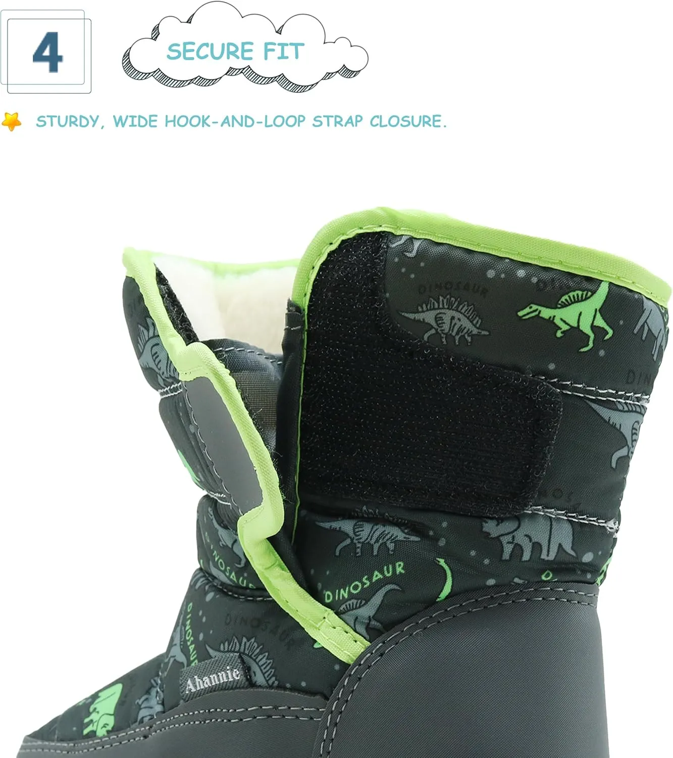 Kids Winter Snow Boots Toddler Boys Warm Outdoor Shoes Anti-Slip Easy On/Off (Toddler/Little Kid)
