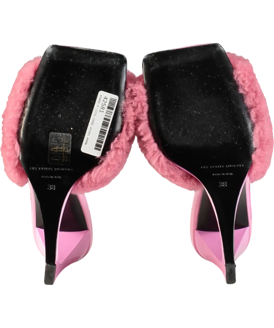 Les Petits Joueurs Pink Lola Mule Teddy UK 5 EU 38 