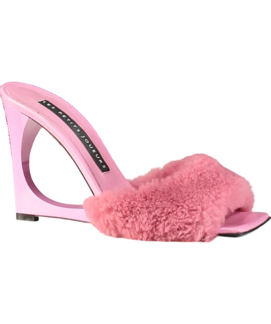 Les Petits Joueurs Pink Lola Mule Teddy UK 5 EU 38 