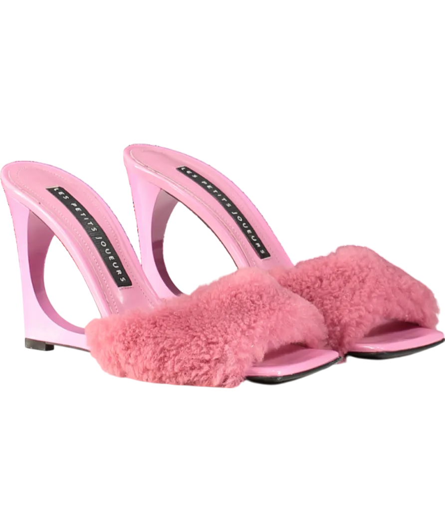 Les Petits Joueurs Pink Lola Mule Teddy UK 5 EU 38 
