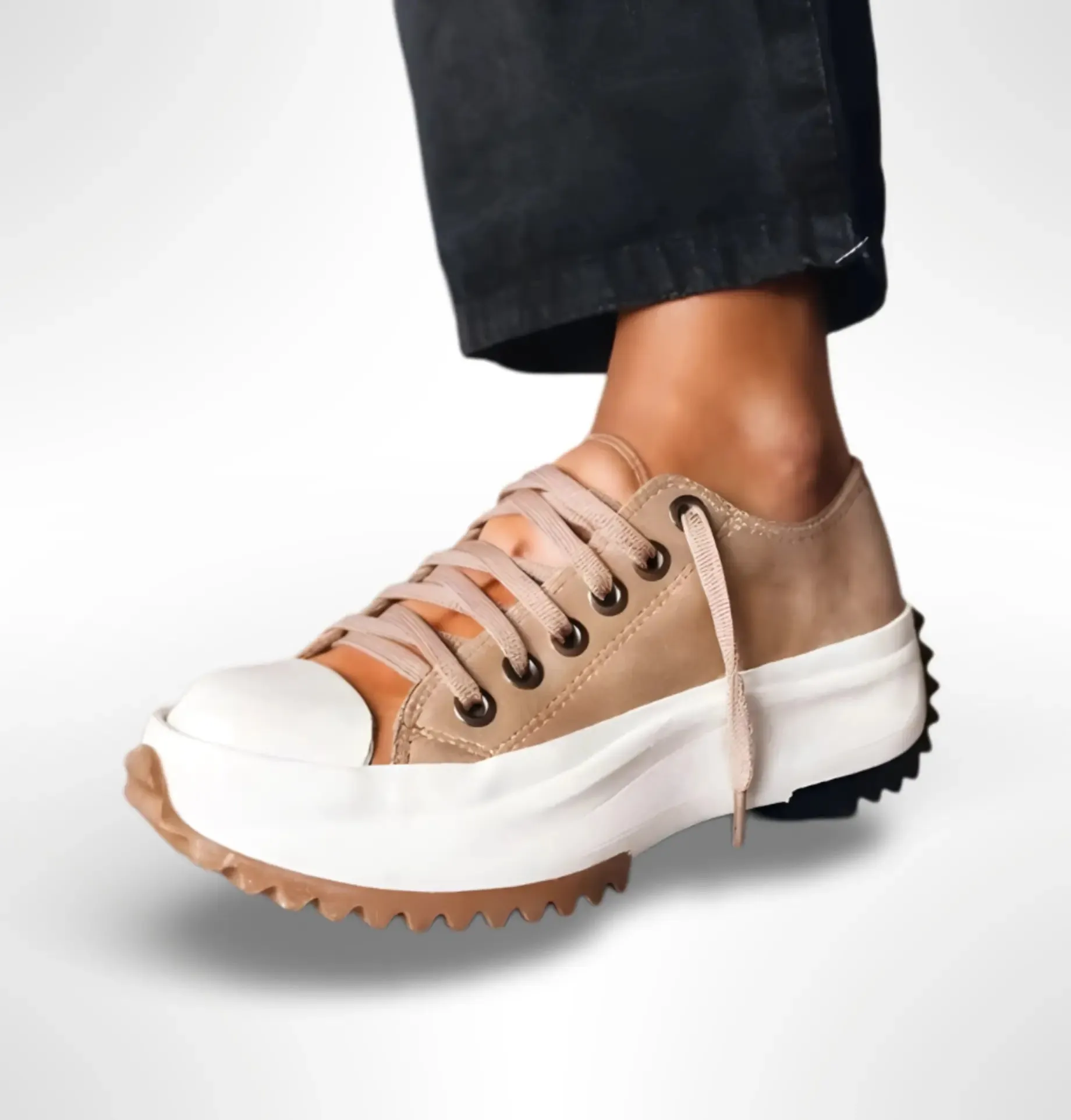 MARLEY | Leather Platform Sneakers