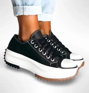 MARLEY | Leather Platform Sneakers