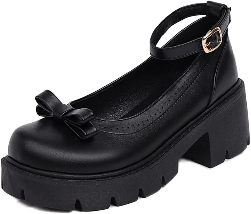 Mary Jane Platform Shoes for Women Wedges Lolita Shoes School Shoes
