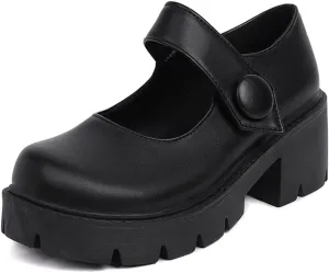 Mary Jane Platform Shoes for Women Wedges Lolita Shoes School Shoes