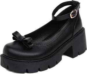 Mary Jane Platform Shoes for Women Wedges Lolita Shoes School Shoes