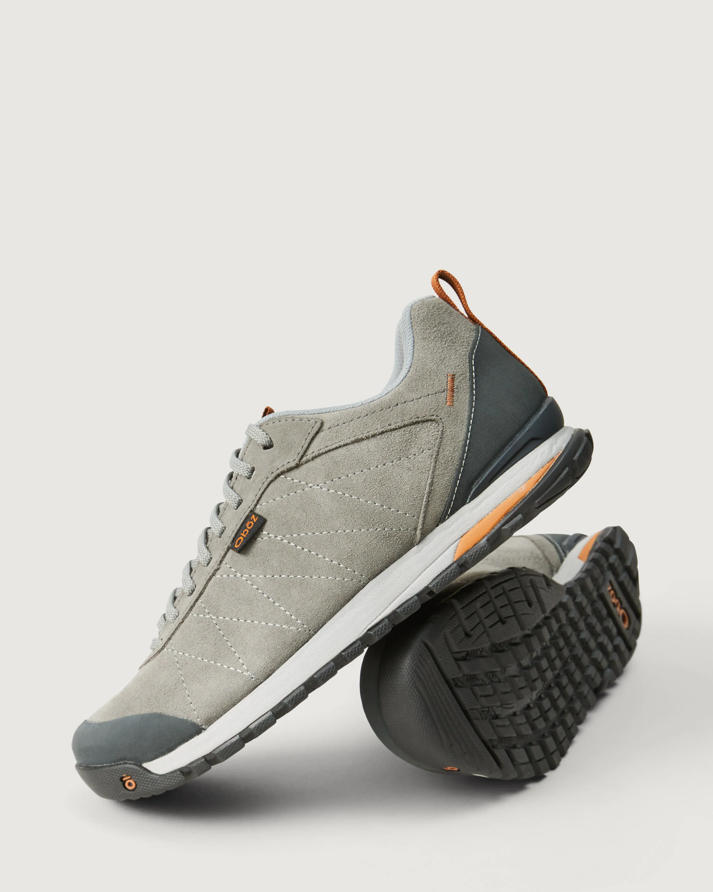 Men's Oboz Bozeman Low Leather Shoes - Charcoal