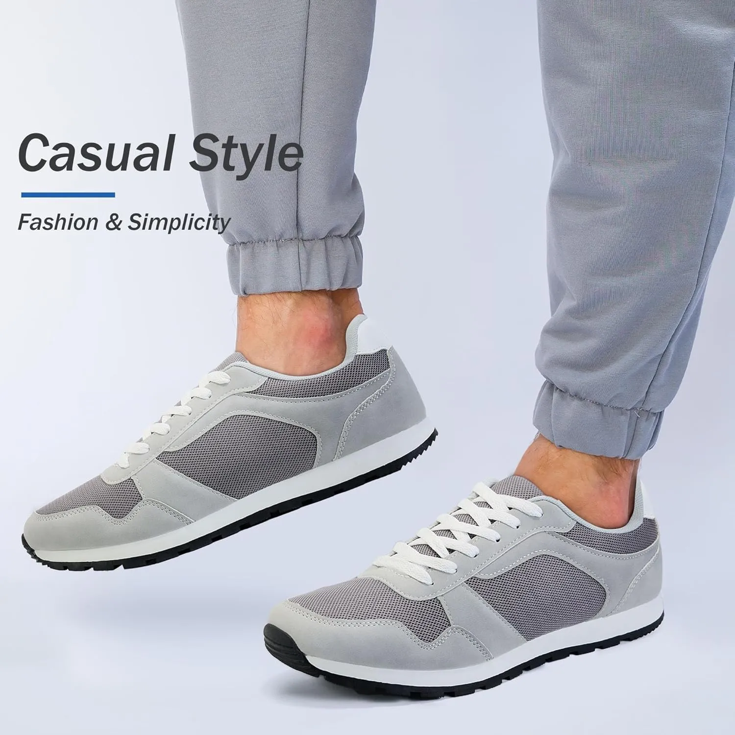 Mens Walking Shoes Casual Non Slip Fashion Sneakers Athletic Gym Workout Shoes Comfortable Lightweight Sneakers