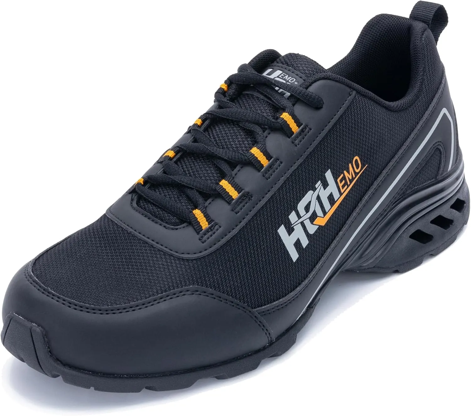 Mens Walking Work Shoes with Arch Support for Plantar Fasciitis Non Slip Tennis Athletic Hiking Sneakers for Everday Standing