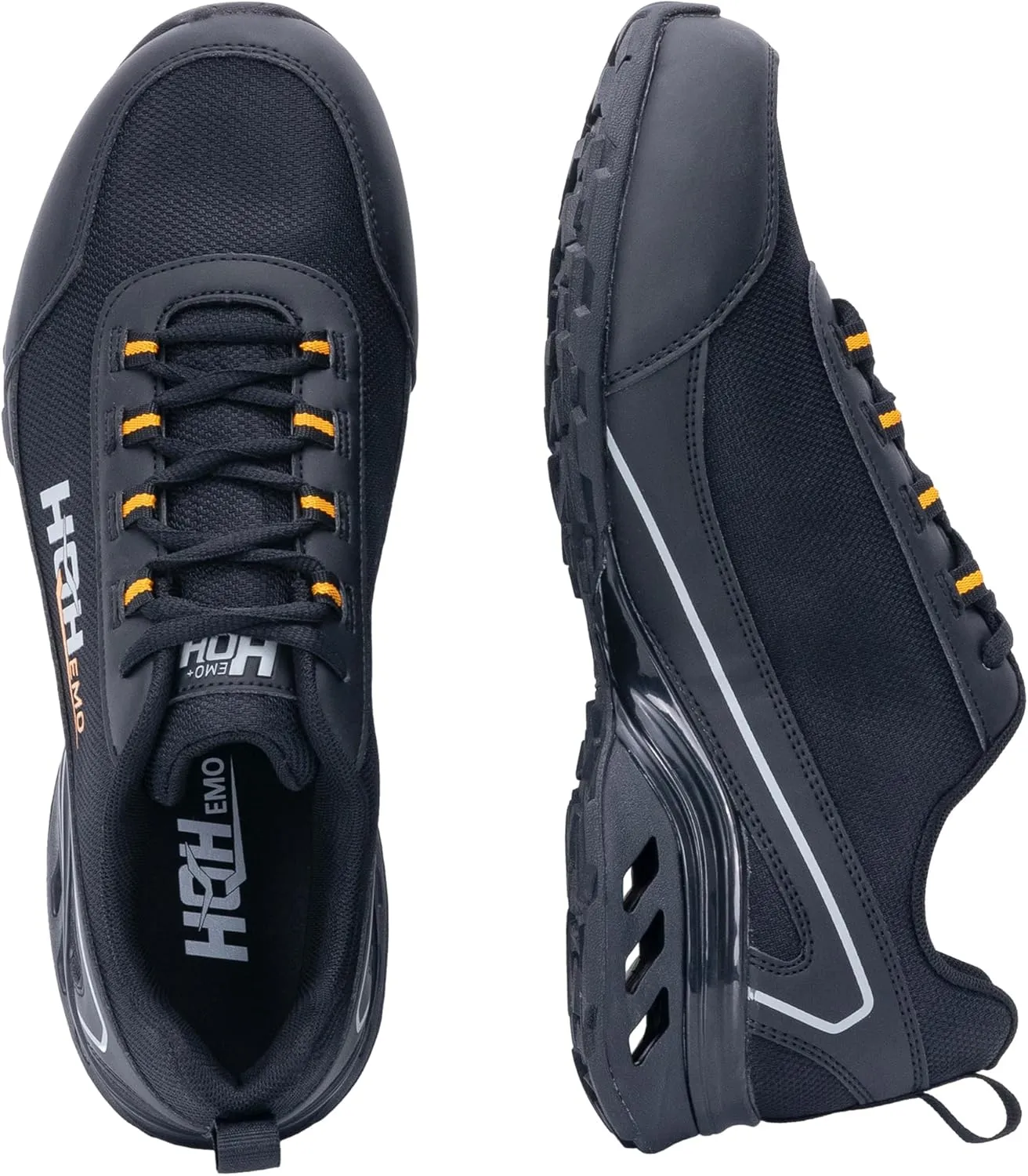 Mens Walking Work Shoes with Arch Support for Plantar Fasciitis Non Slip Tennis Athletic Hiking Sneakers for Everday Standing