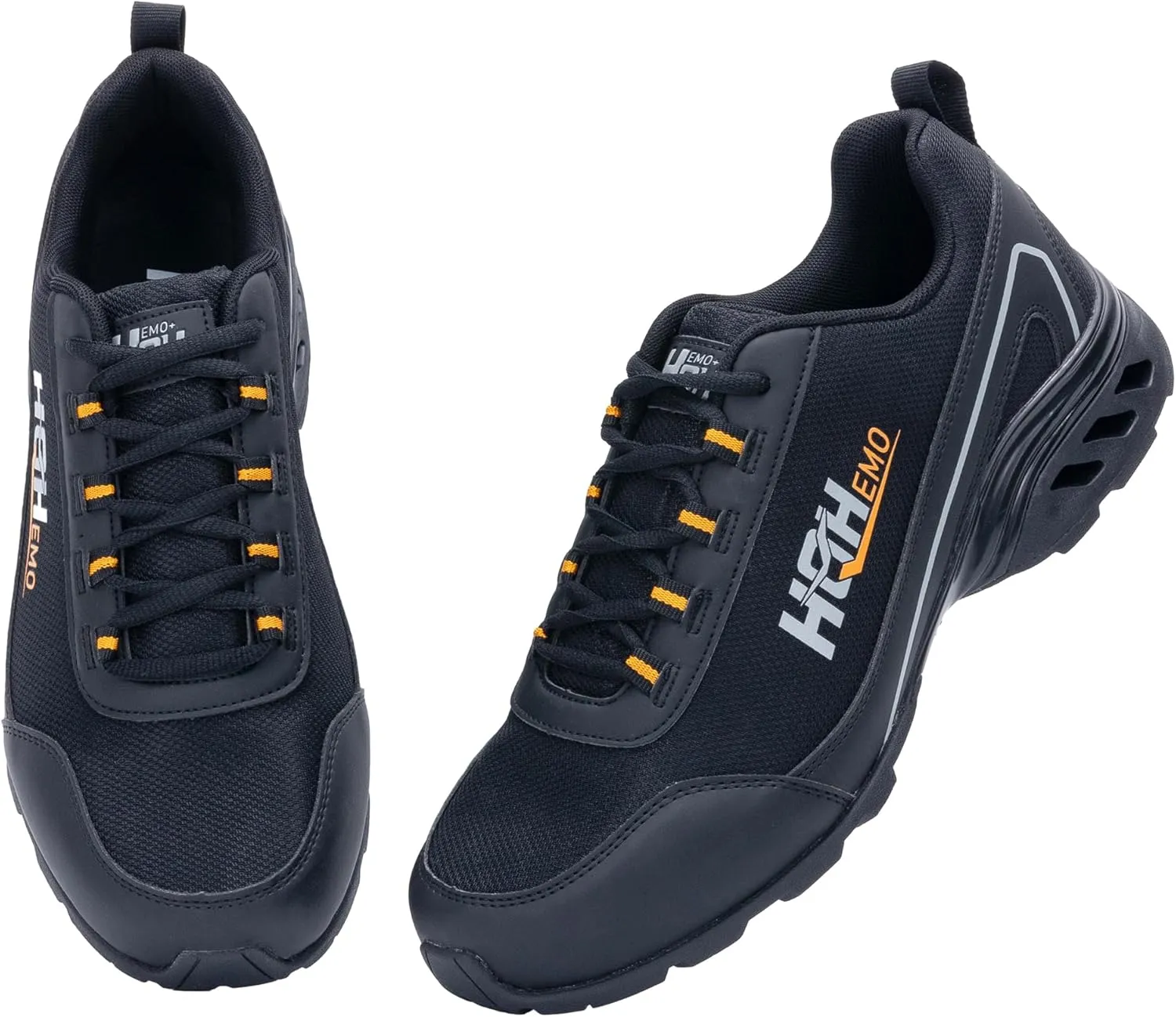 Mens Walking Work Shoes with Arch Support for Plantar Fasciitis Non Slip Tennis Athletic Hiking Sneakers for Everday Standing