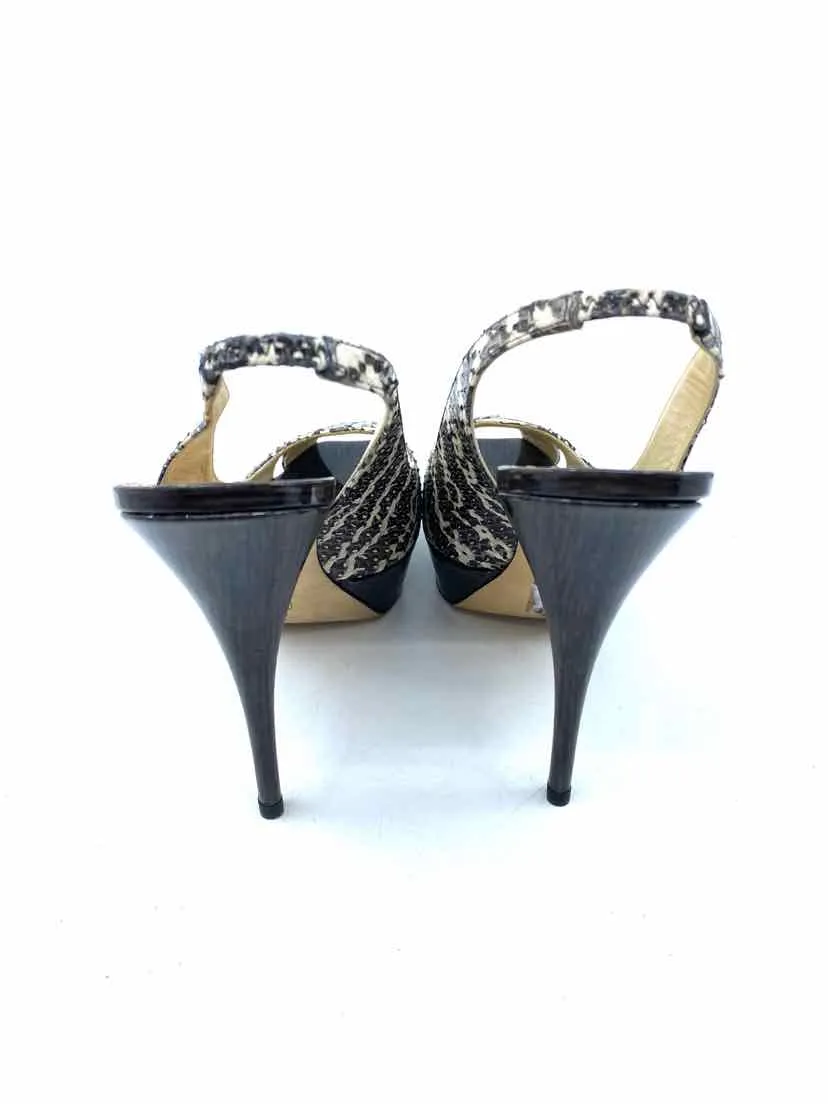 OSCAR DE LA RENTA Snakeskin Pumps | 9.5