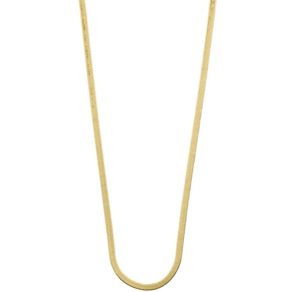 Pilgrim Joanna Flat Snake Chain Necklace- Gold