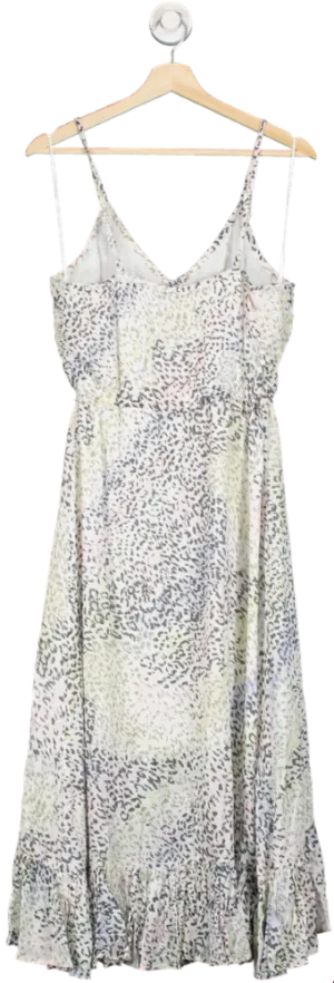Rails White Frida Linen Mix Dress - Rainbow Cheetah UK S