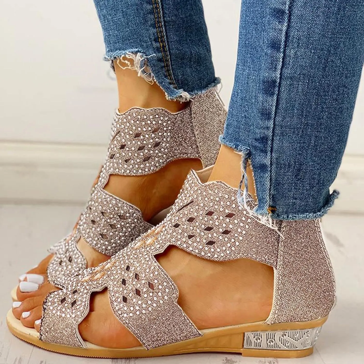Sandals for Women Dressy Summer, Womens Sandals Orthopedic Open Toe Sandals Retro Anti Slip Comfy Breathable Shoes