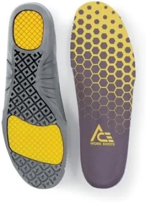 Shoes For Crews Comfort Insole with Gel for Men's, Women's, Inserts to Fit Work Boots and Shoes - Arch Support & Shock Absorption,Men's 6, Women's 7