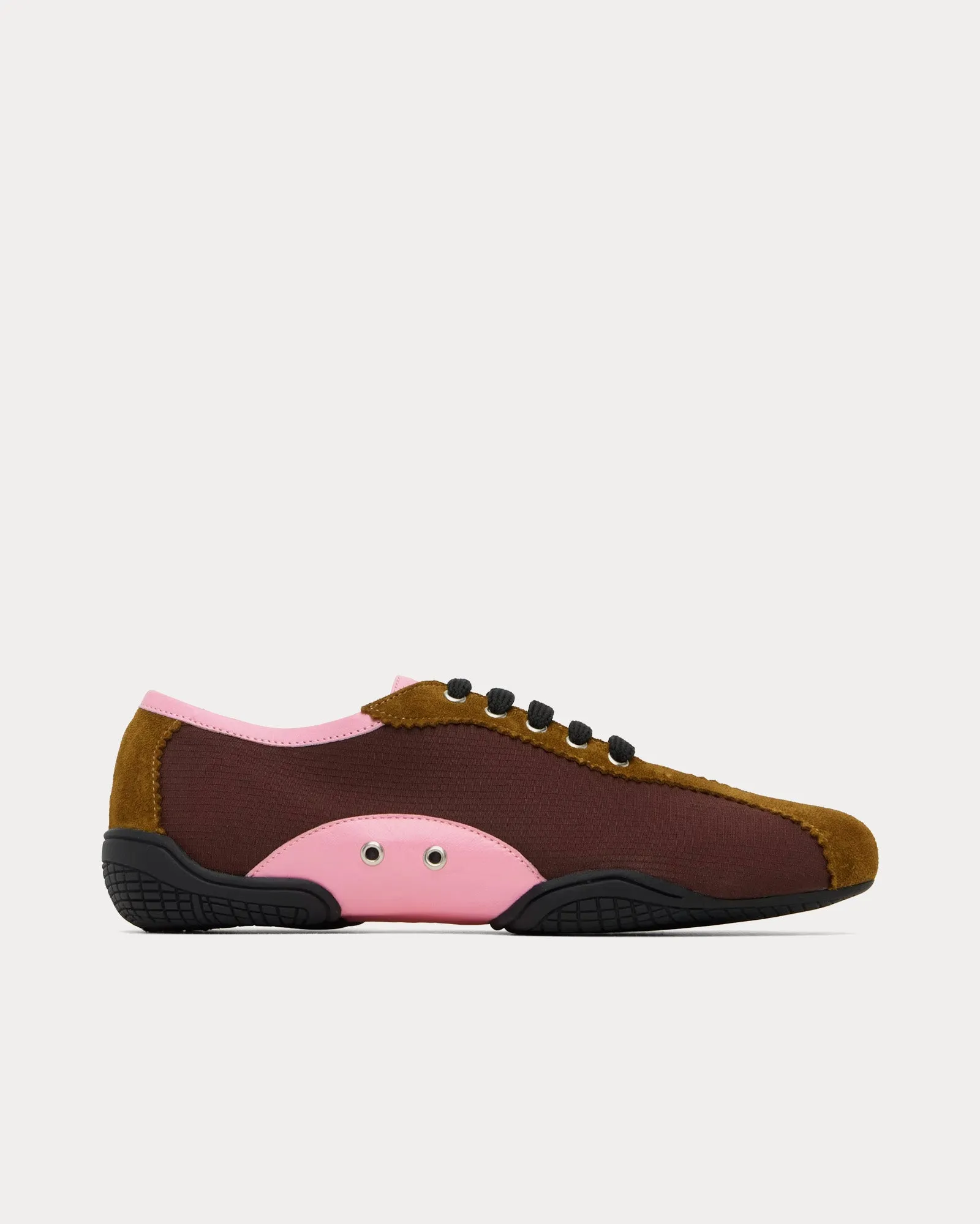 Simone Burgundy / Tan Low Top Sneakers