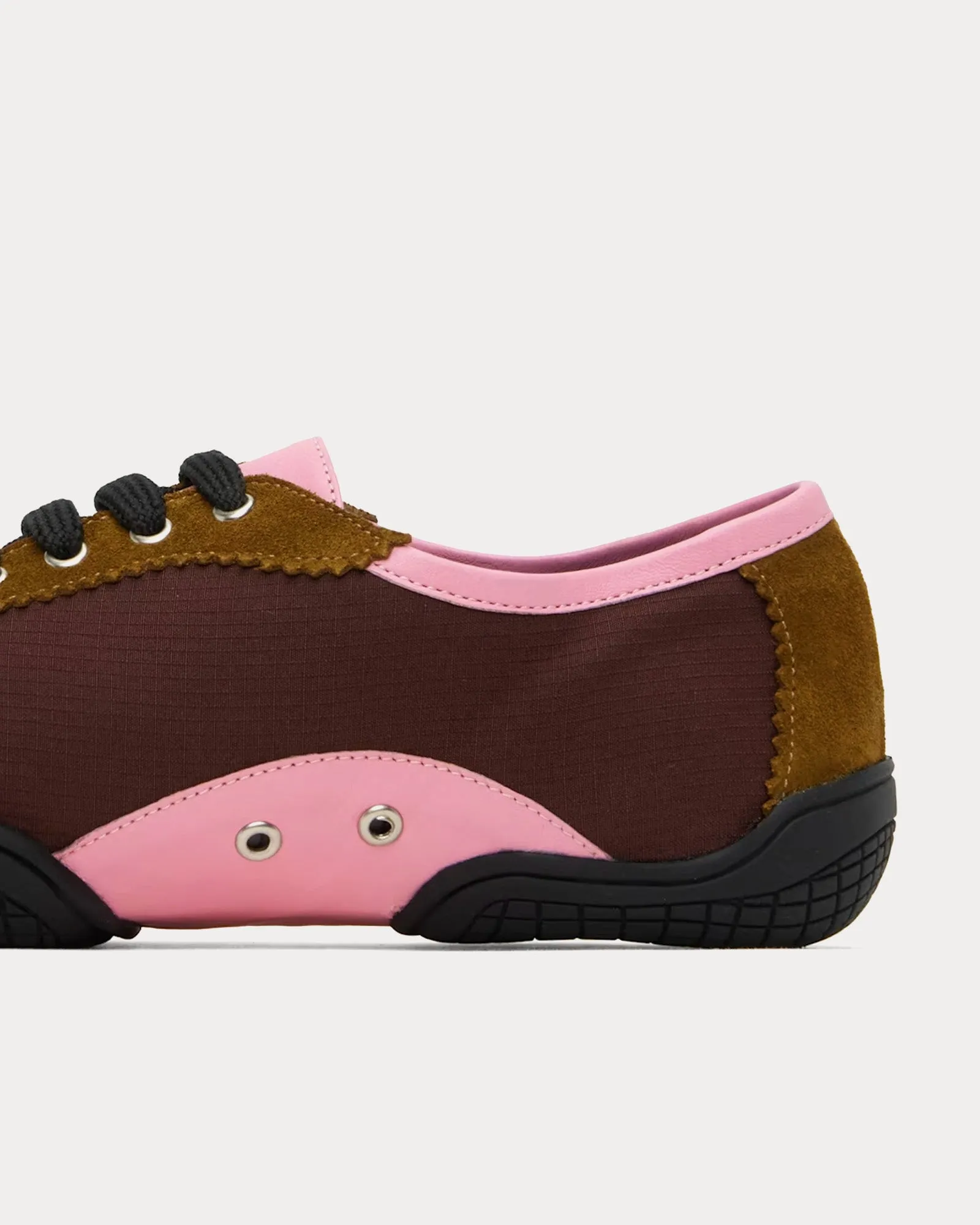 Simone Burgundy / Tan Low Top Sneakers