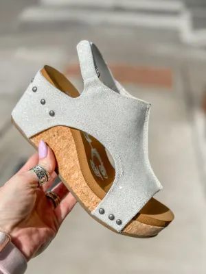 The Amara Glitter Wedges