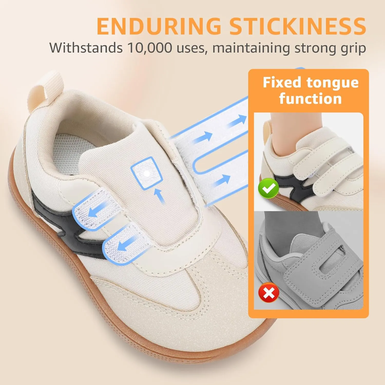 Toddler Lightweight Slip on Sneakers: Boys Barefoot Shoes Kids Walking Shoes Boy Sneakers, Toddler First Walking Shoe Comfort Tennis Activities