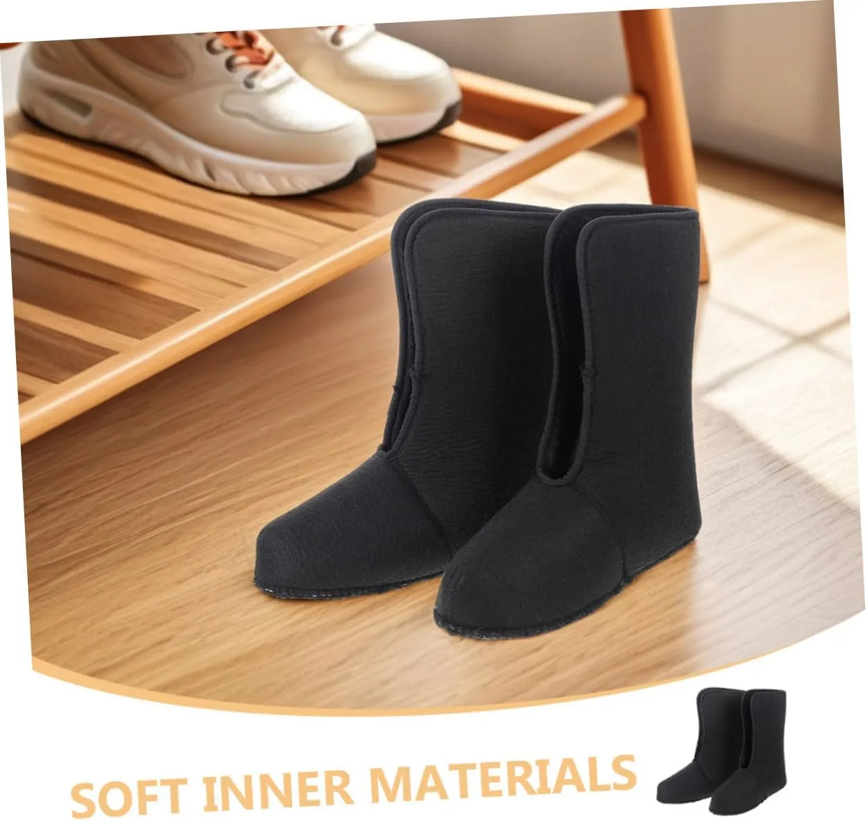 UPKOCH Insulated Snow Boot Liners Detachable Warm Liner for Men's Winter Snow Boots for Cold Size 43