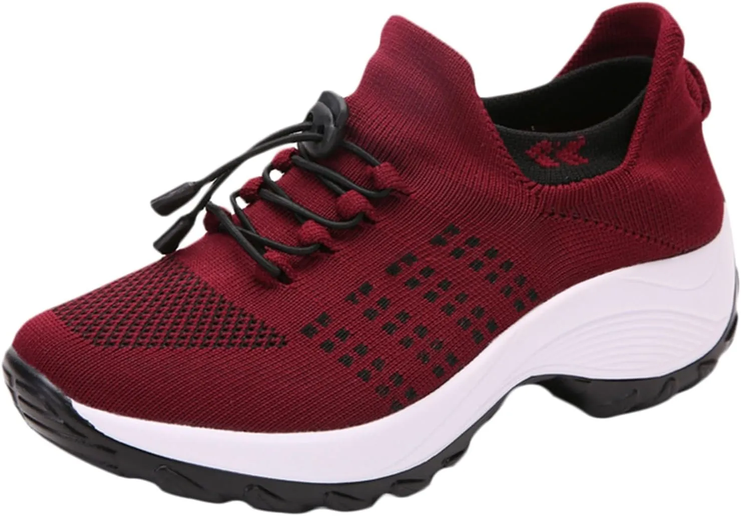 Walking Shoes Sock Sneakers Mesh Slip On Air Cushion Lady Girls Modern Jazz Dance Easy Shoes Platform Loafers