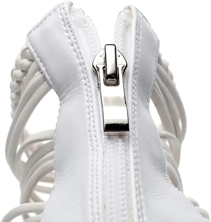 Women's Peep Toe Latin Ballroom Ankle Dance Shoes Zipper Salsa Tango Performance Dancing Boots,Model 1040